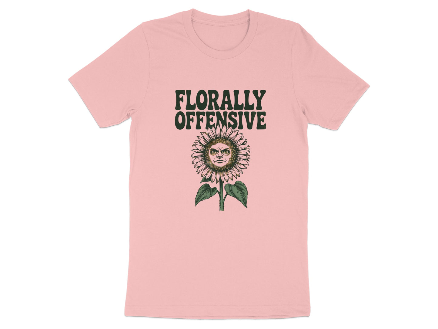 Florally Offensive Graphic Tee with Unique Design product type
