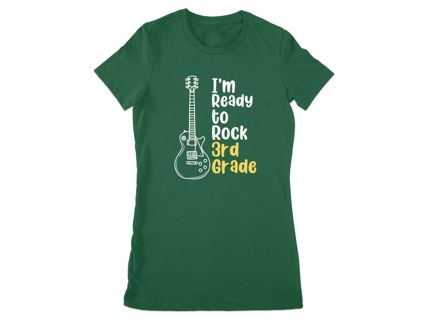 I'm Ready to Rock 3rd Grade Green T-Shirt product type