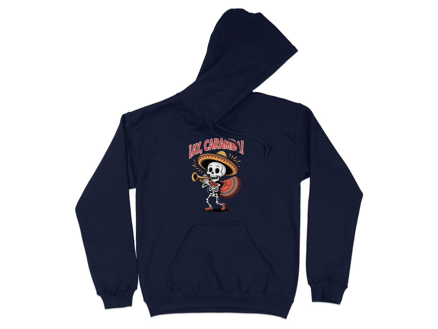 Vibrant Skeleton Mariachi Hoodie Perfect for Parties product type
