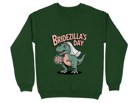 Bridezilla's Day Dinosaur Graphic Sweatshirt product type