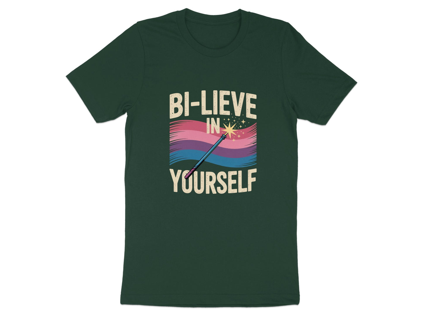 Bi-Lieve in Yourself Design Printed T-shirt product