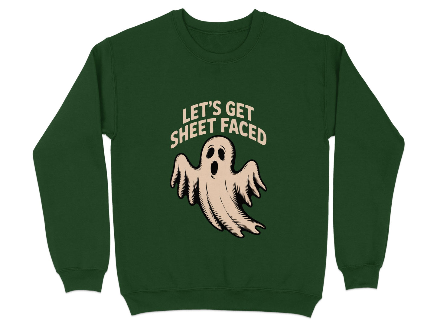 Let's Get Sheet Faced Ghost Graphic Sweatshirt product type