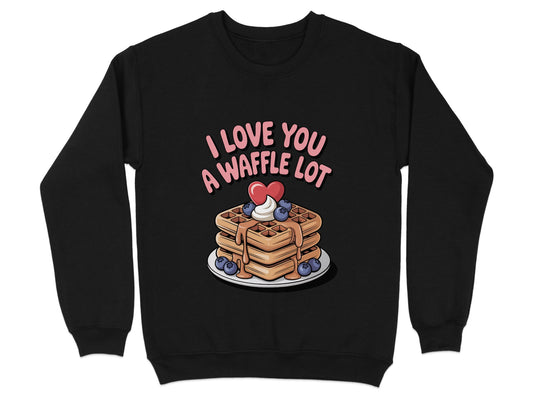 I Love You A Waffle Lot Graphic Sweatshirt product