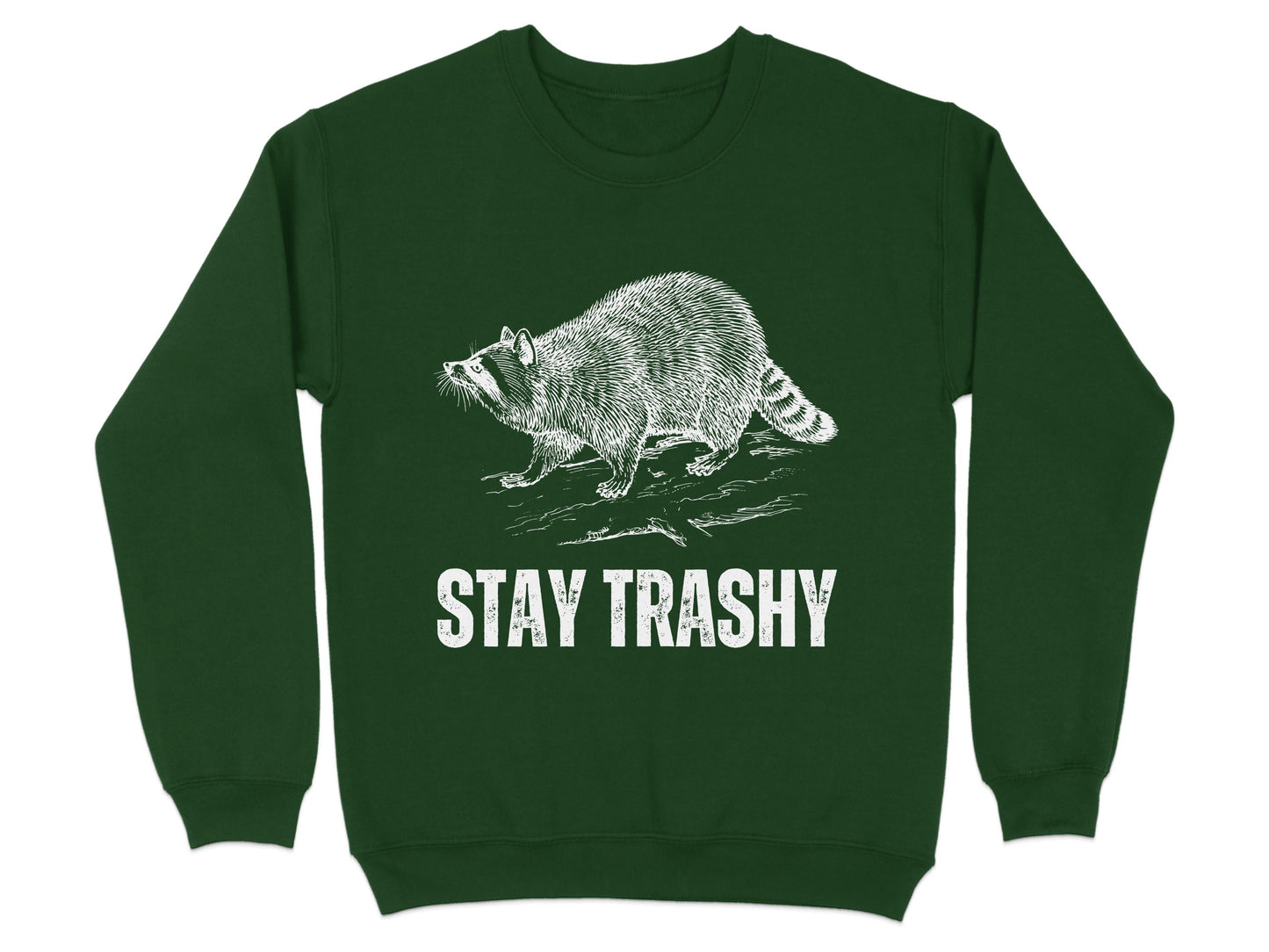 Stay Trashy Raccoon Graphic Comfortable Sweatshirt product type
