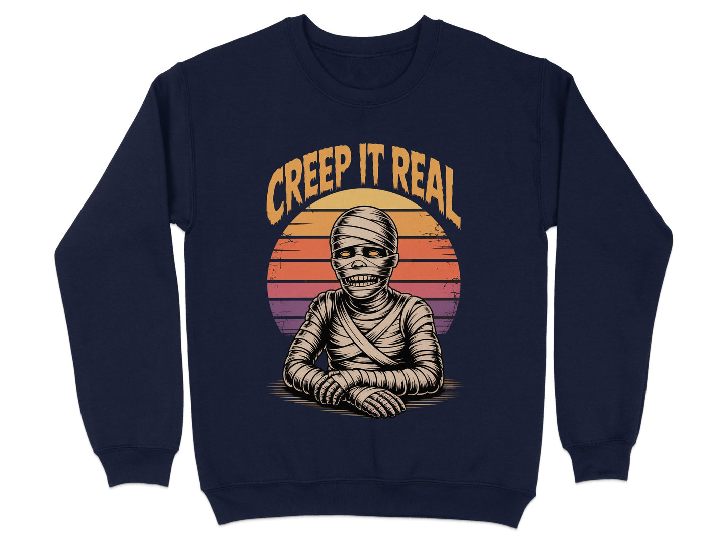 Creep It Real Graphic Mummy Sweatshirt Halloween product type
