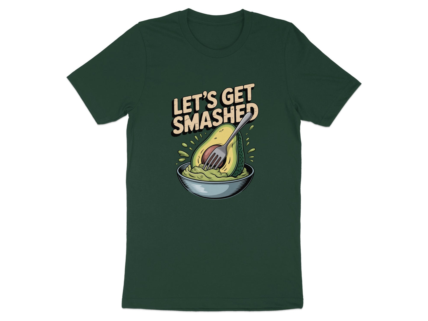 Let's Get Smashed Avocado Fun Graphic T-Shirt product type