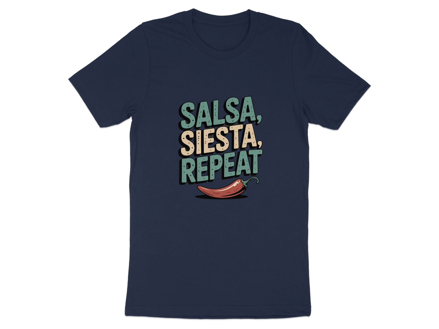 Salsa Siesta Repeat Design T-shirt product type