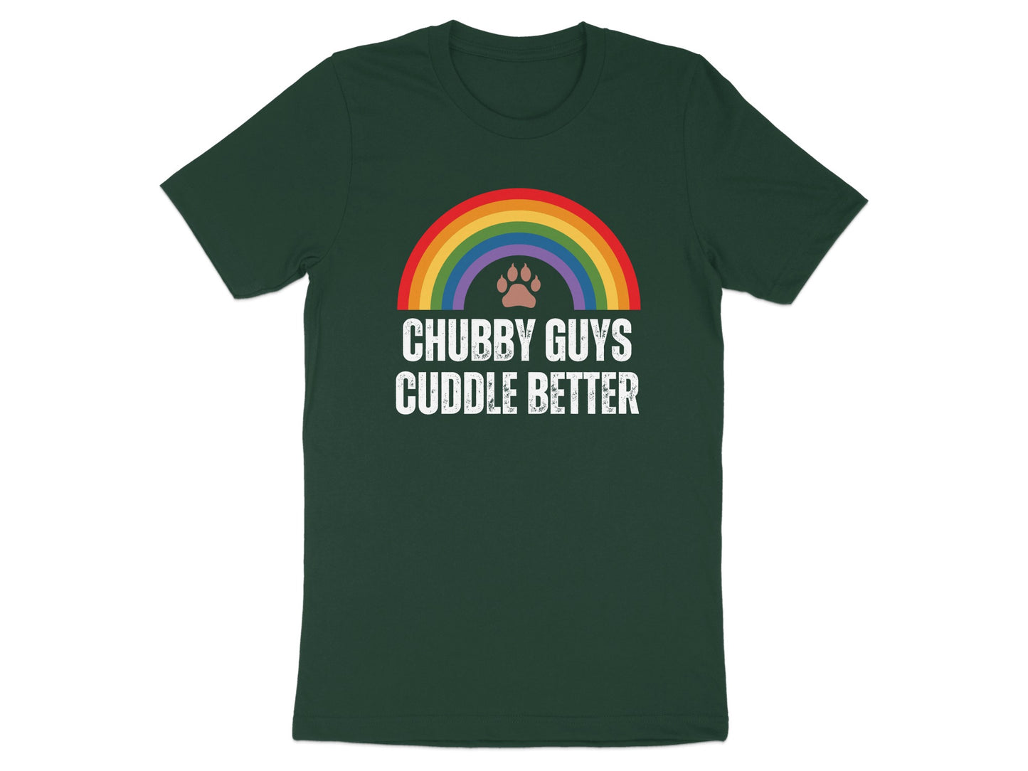 Chubby Guys Cuddle Better Rainbow T-Shirt product type