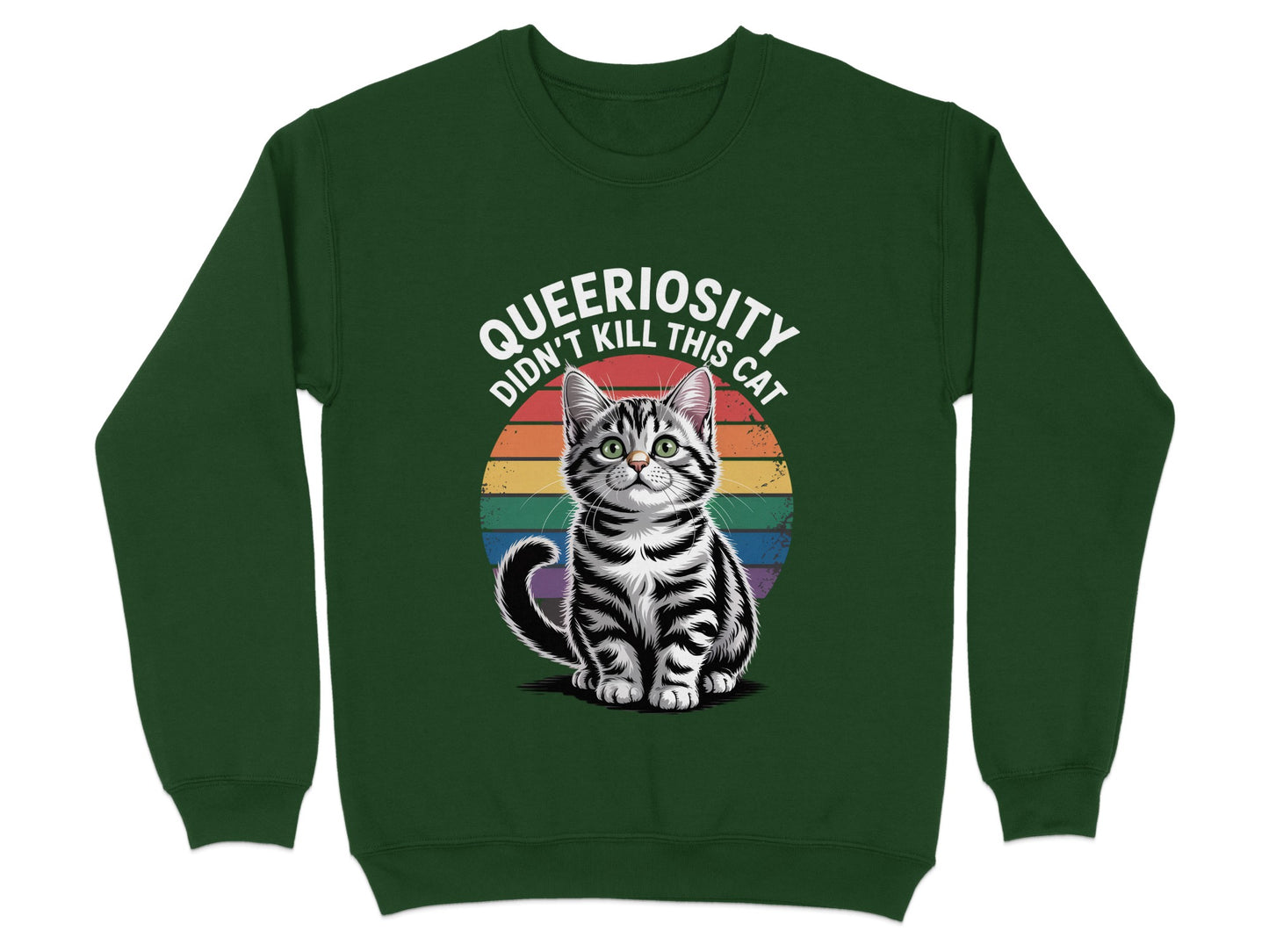 Queeriosity Didn't Kill This Cat Sweatshirt product type