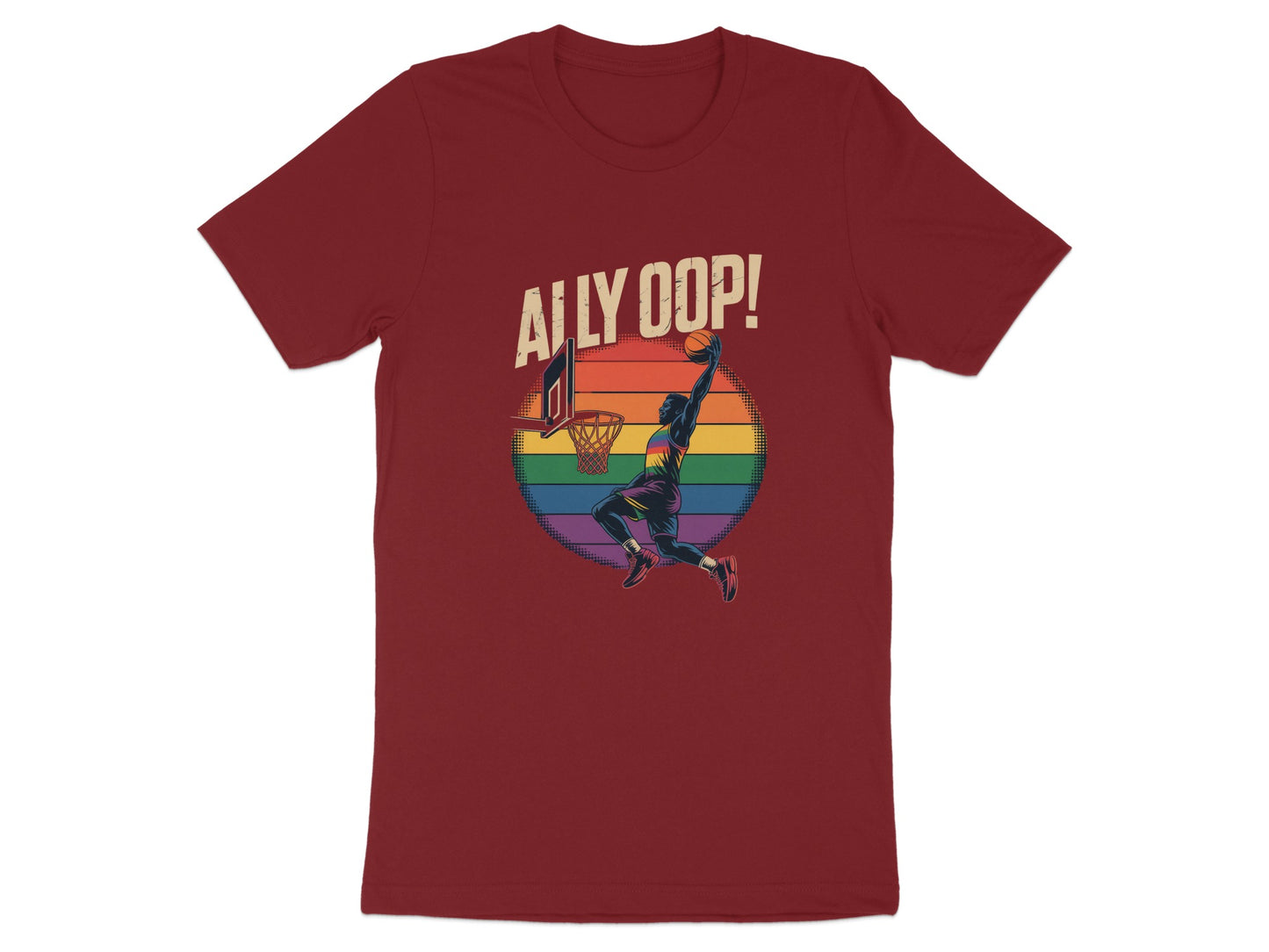 Retro Basketball Slam Dunk Alley Oop T-shirt product