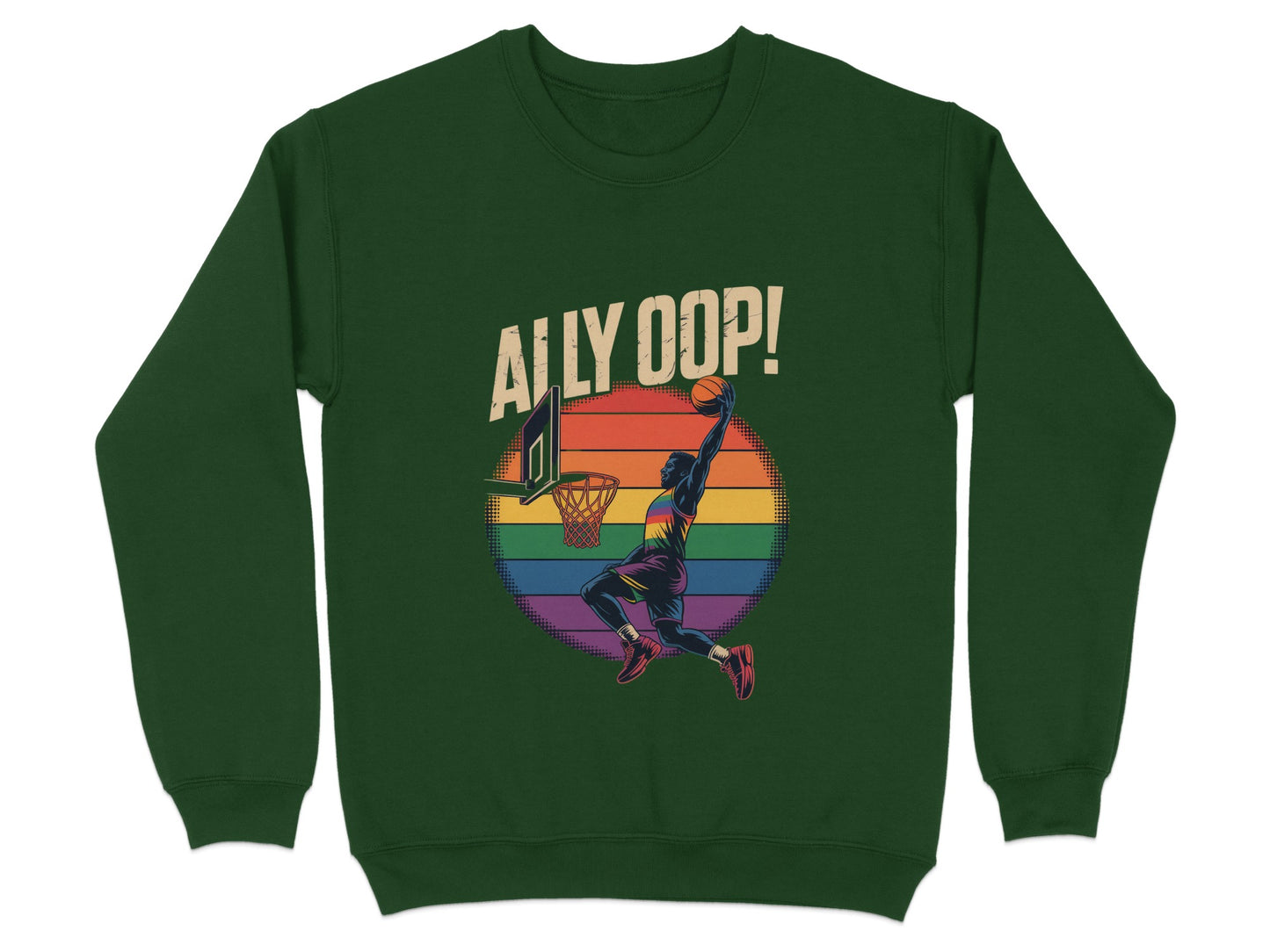 Ally Oop Basketball Rainbow Art Sweatshirt product