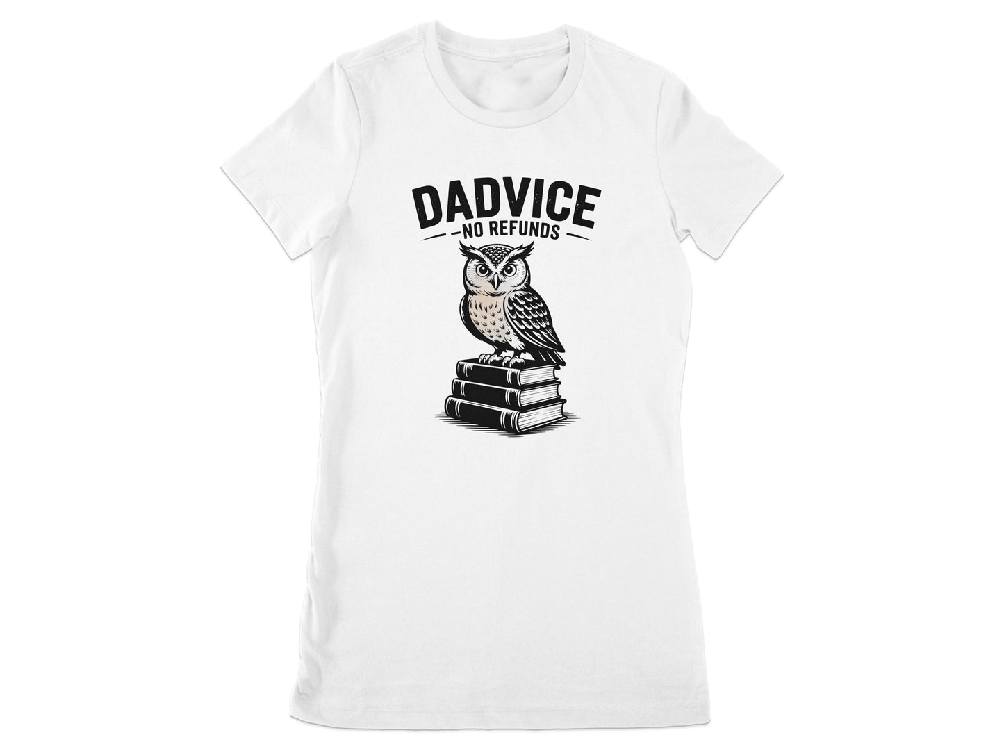 Dadvice No Refunds Owl Design T-Shirt product type