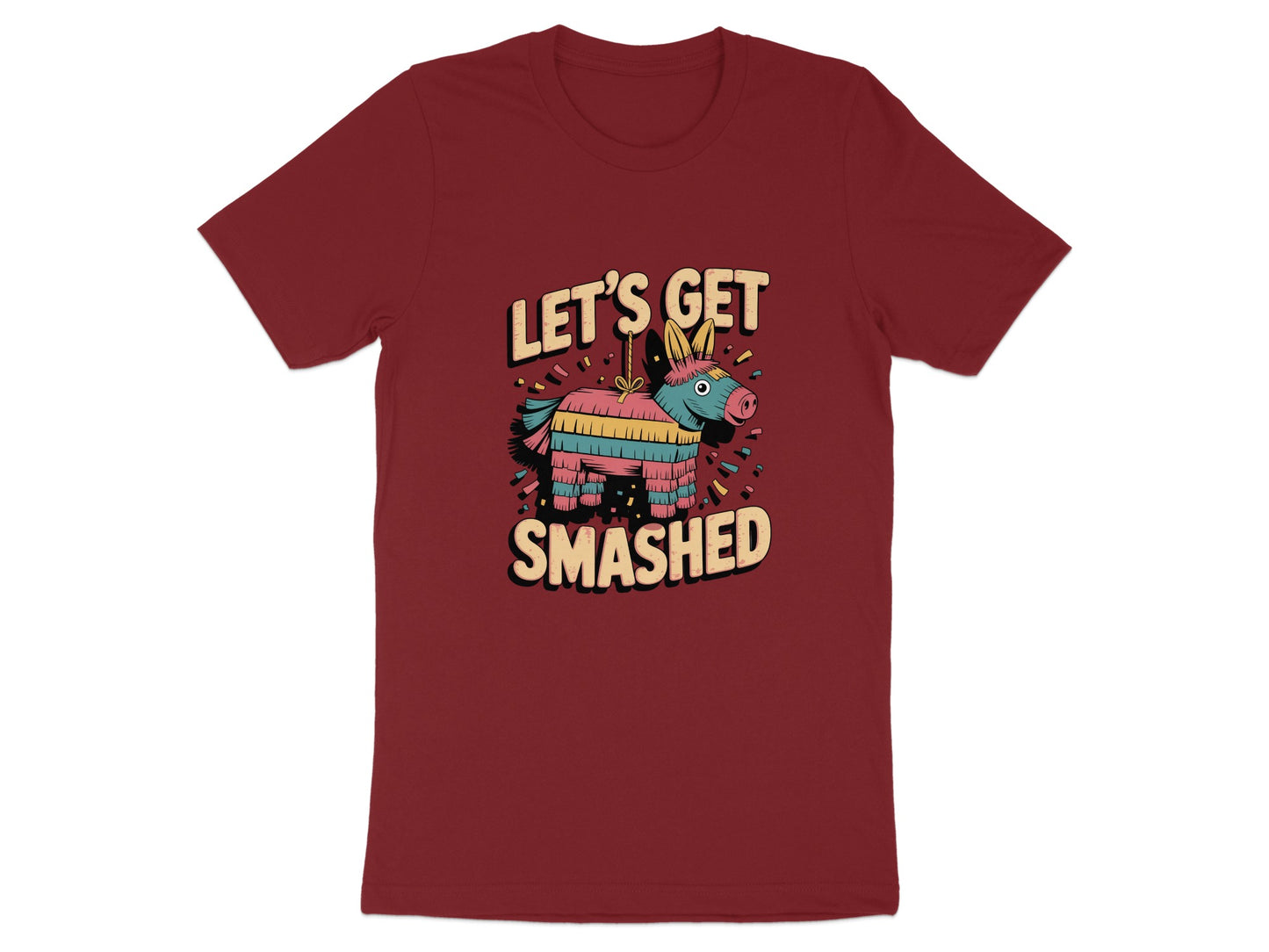 Let's Get Smashed Fun Graphic Tee Shirt product