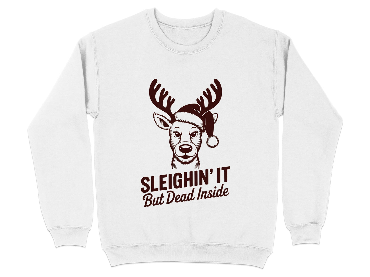 Sleighin' It But Dead Inside Deer Sweatshirt Product