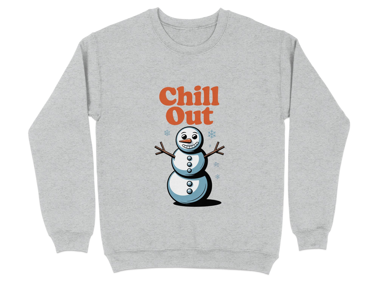 Chill Out Snowman Graphic Design Sweatshirt product