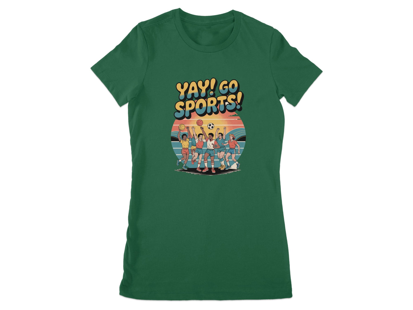 Yay Go Sports Enthusiastic Team Spirit T-Shirt product