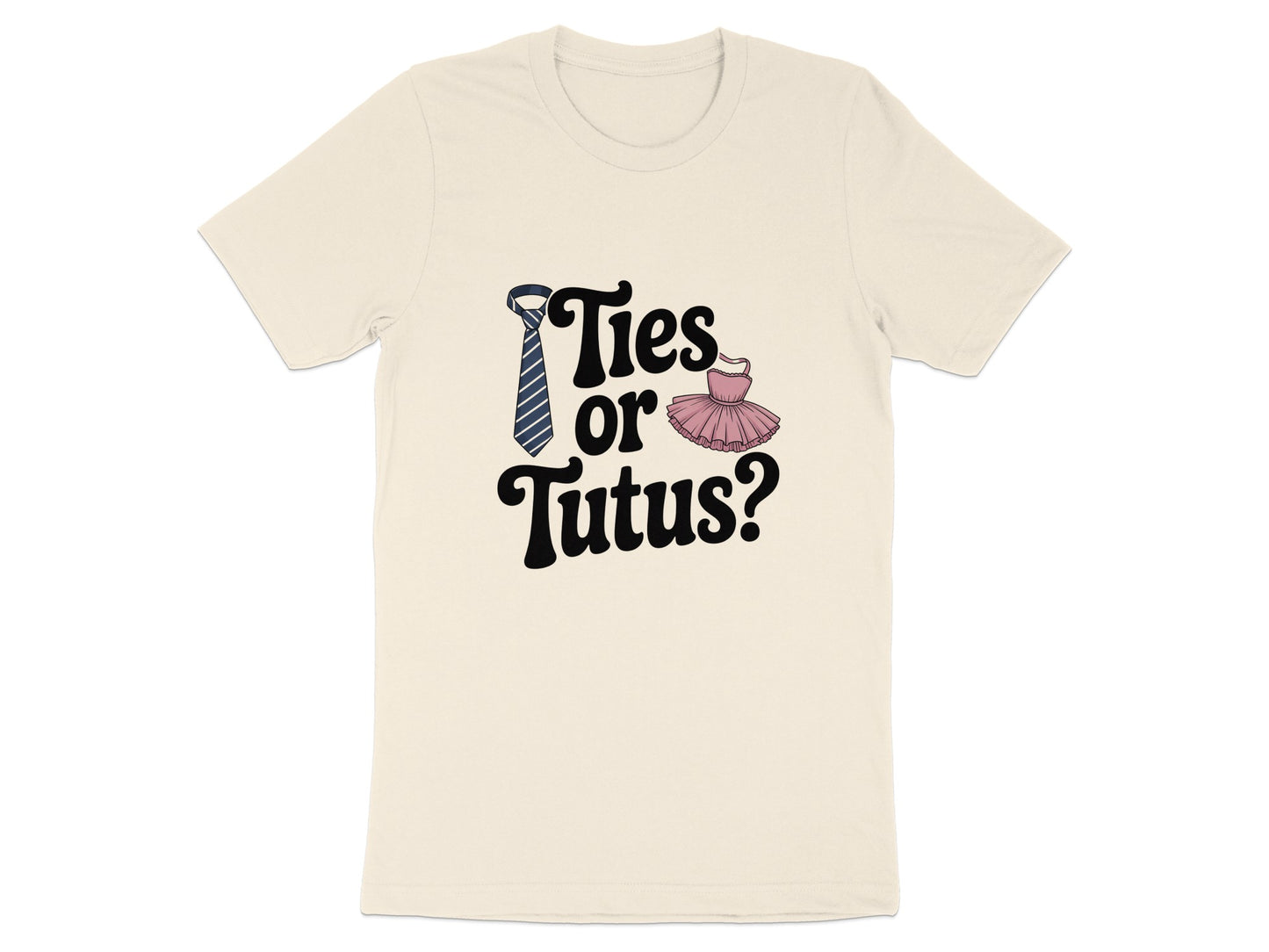 Ties or Tutus Gender Reveal Design Shirt product
