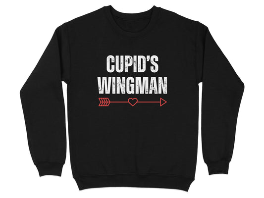Cupid's Wingman Funny Valentine's Day Sweatshirt product type