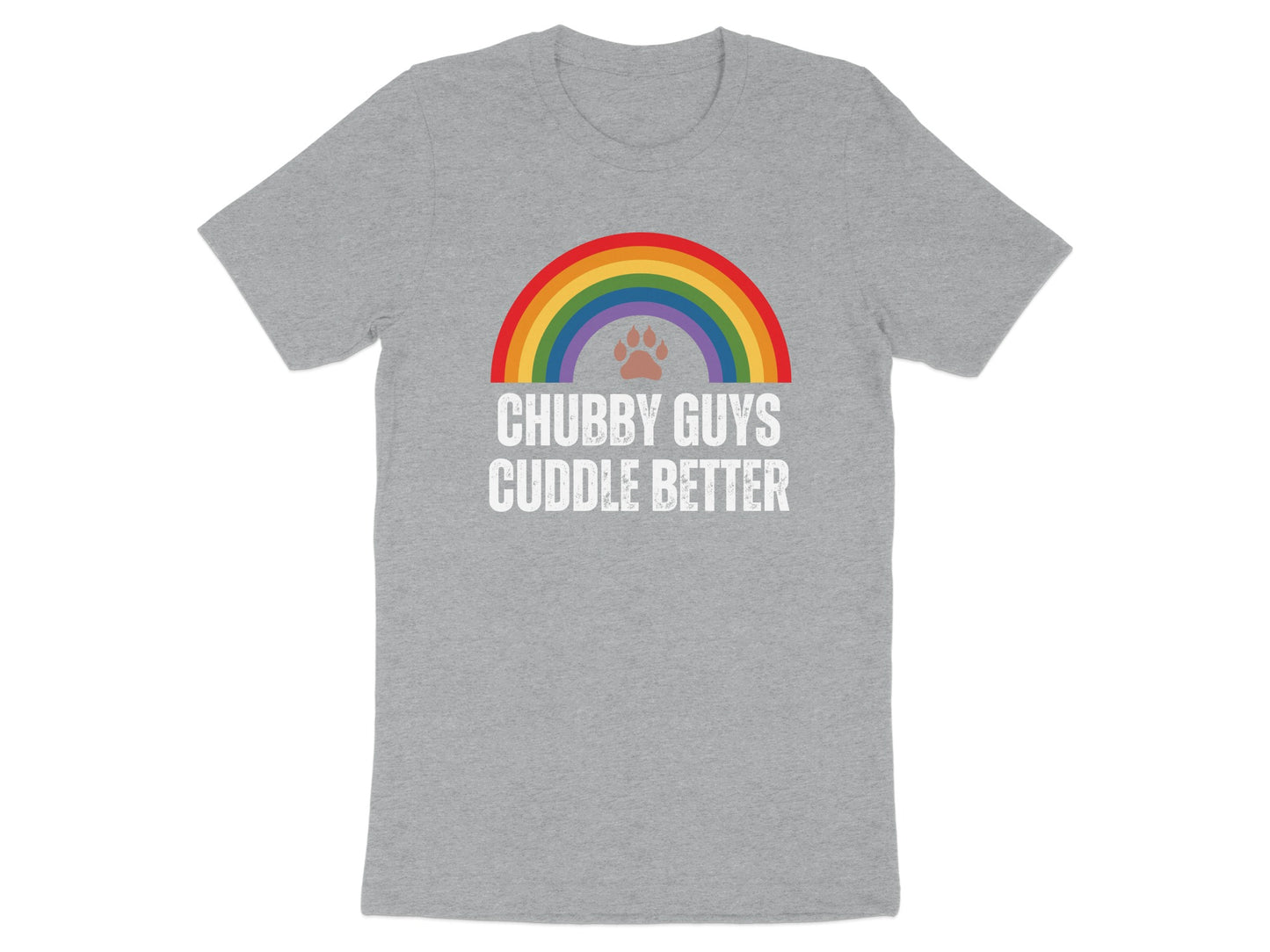 Chubby Guys Cuddle Better Rainbow Print T-shirt product type