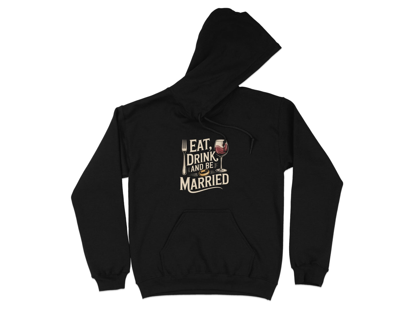 Eat Drink and Be Married Graphic Hoodie product