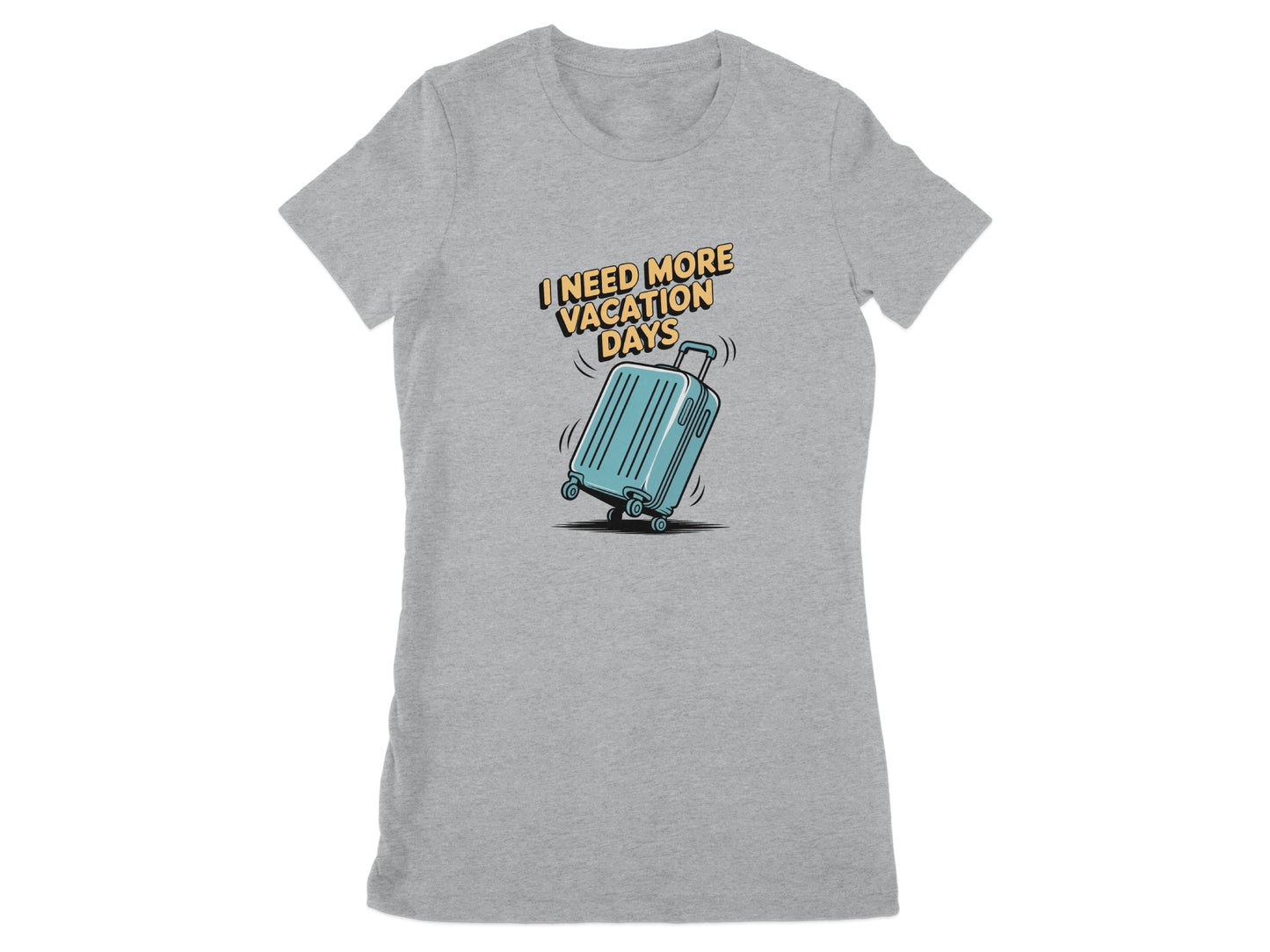 I Need More Vacation Days Suitcase Graphic Shirt product