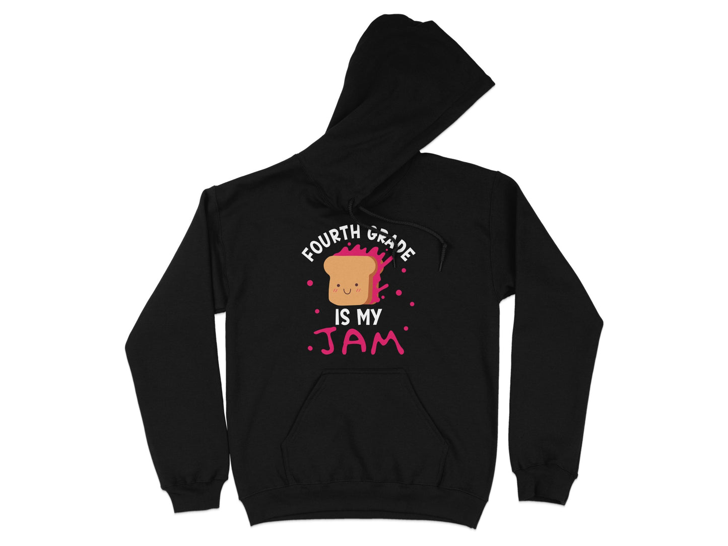 Fourth Grade Is My Jam Black Hoodie product