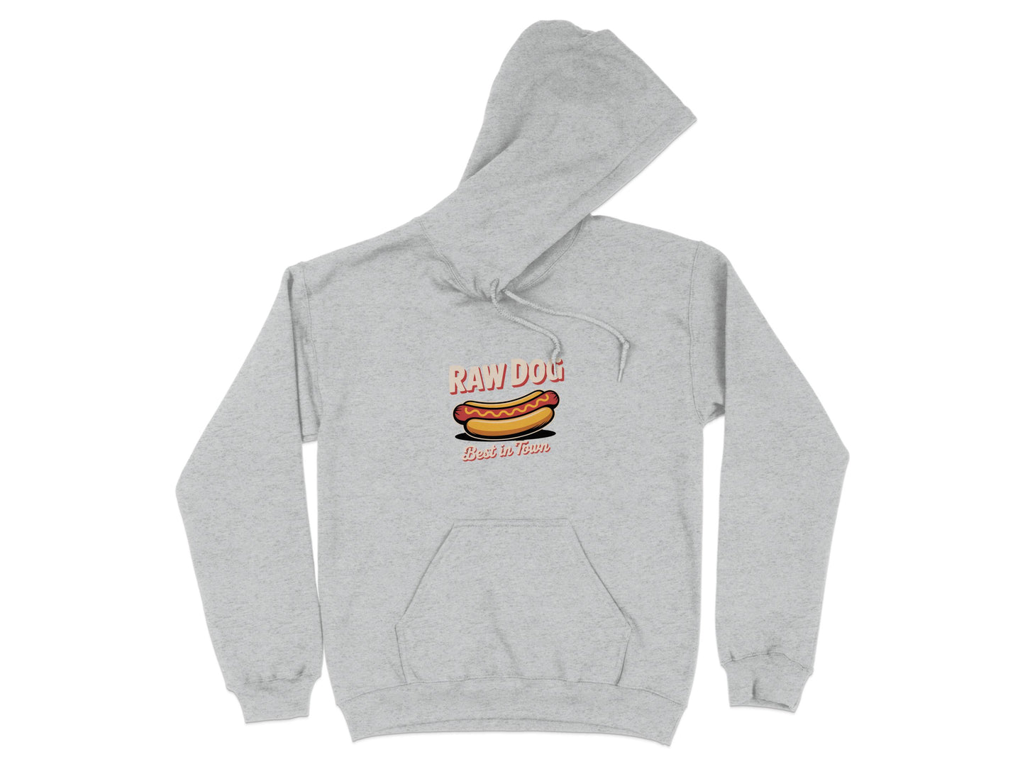 Raw Dog Hoodie with Hot Dog Graphic product type