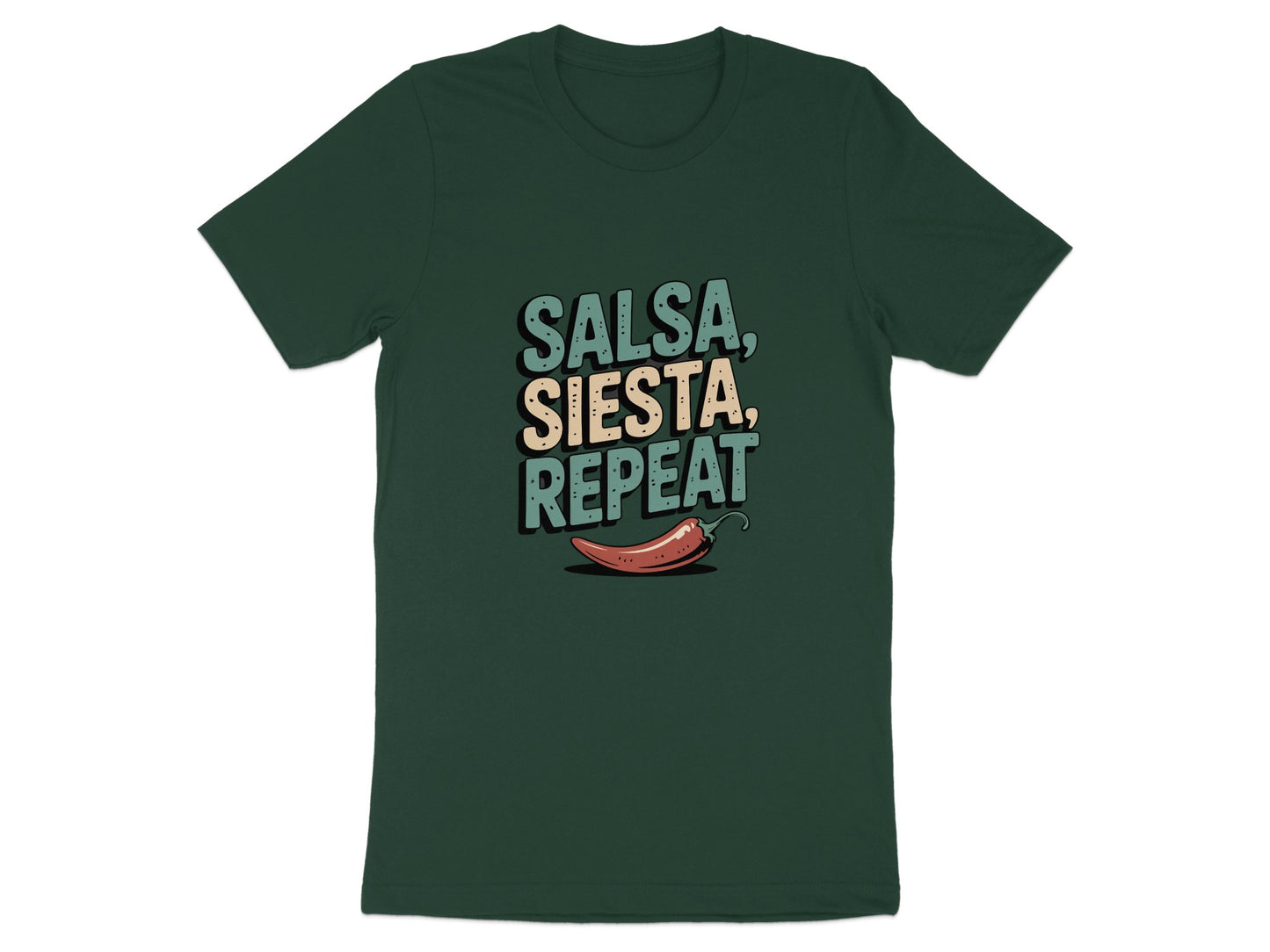 Salsa Siesta Repeat Graphic T-Shirt fun product