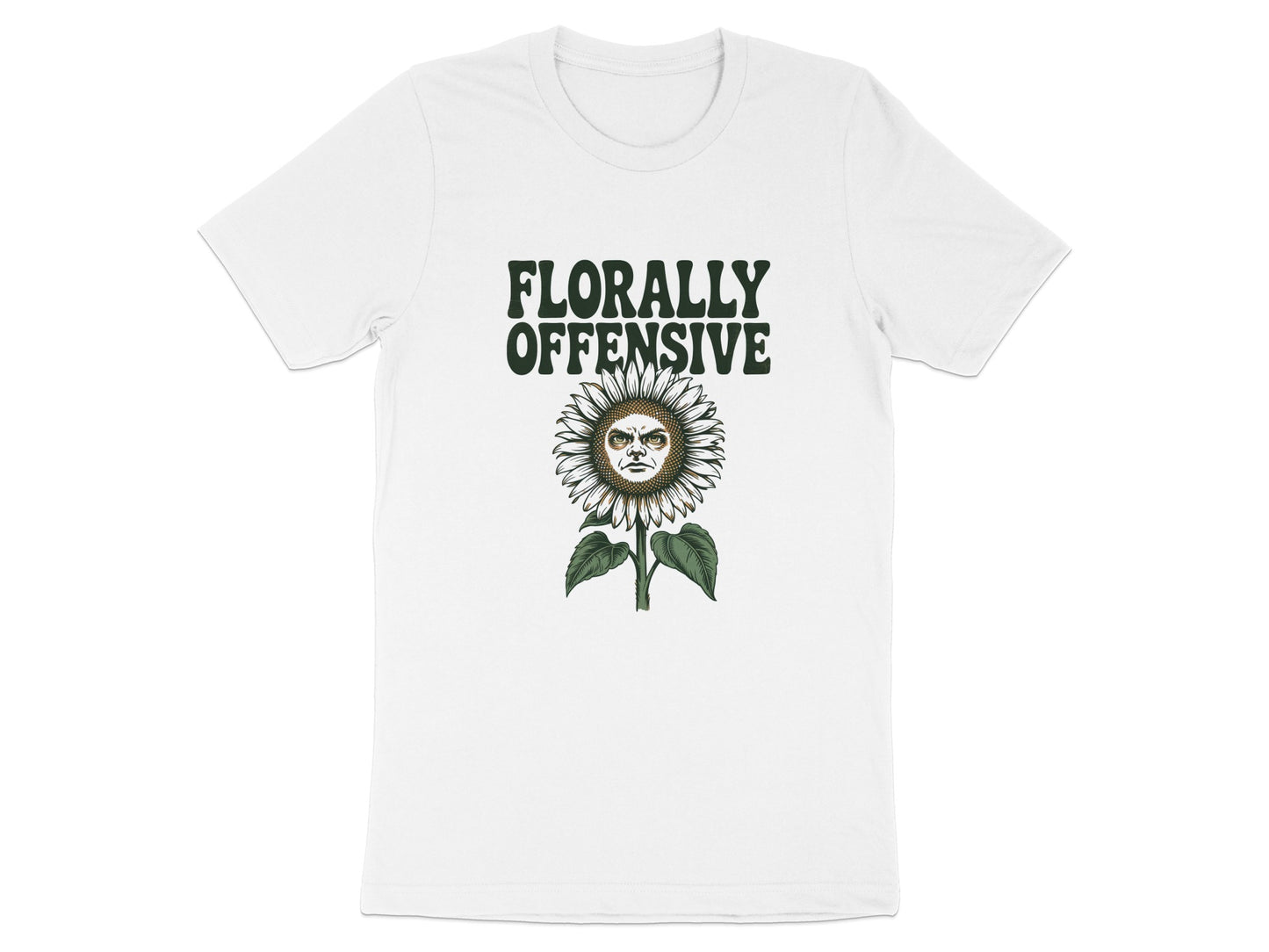 Florally Offensive Graphic Flower Print T-shirt product