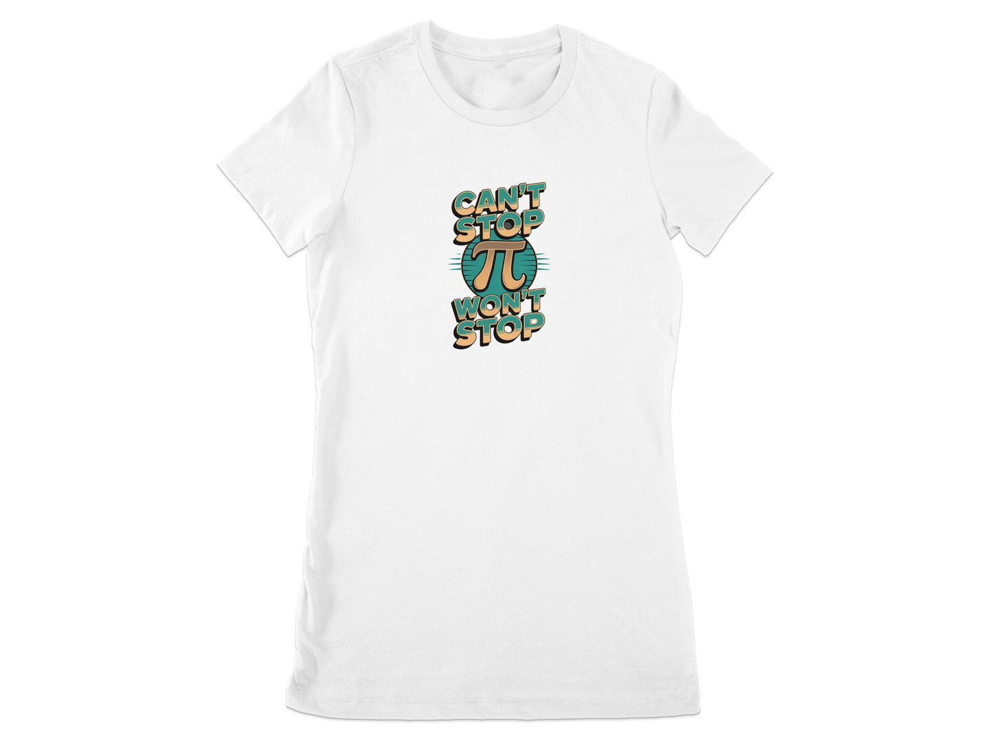 Can't Stop Won't Stop Pi Symbol Graphic T-Shirt product