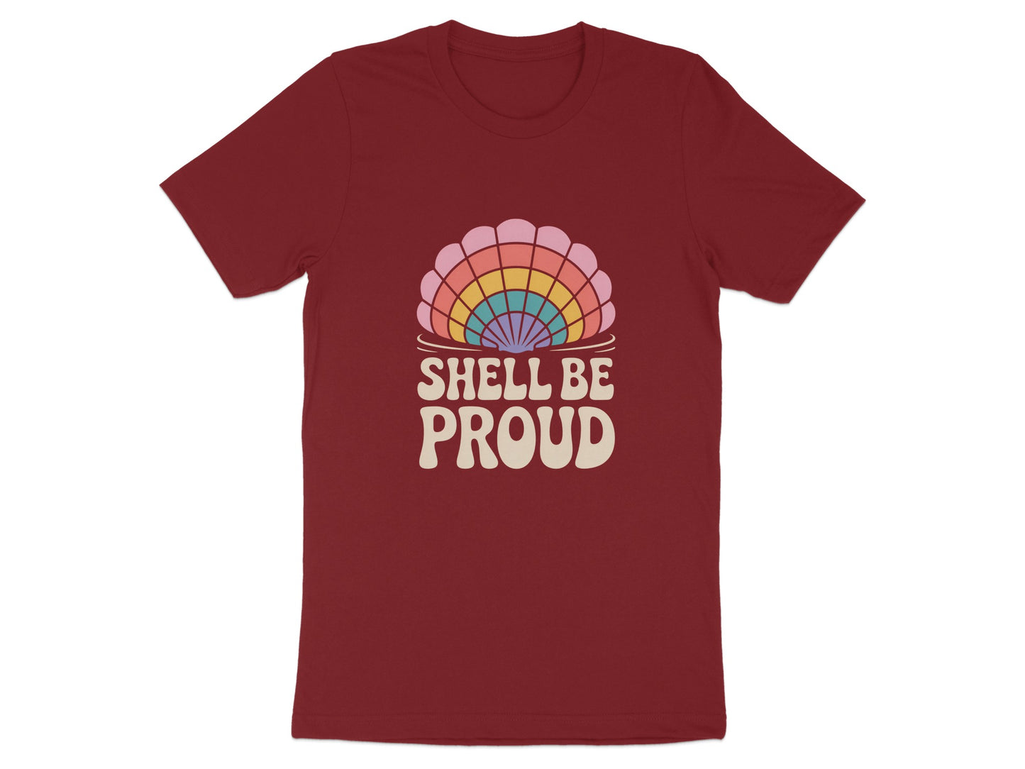 Shell Be Proud Retro Rainbow Design T-Shirt product
