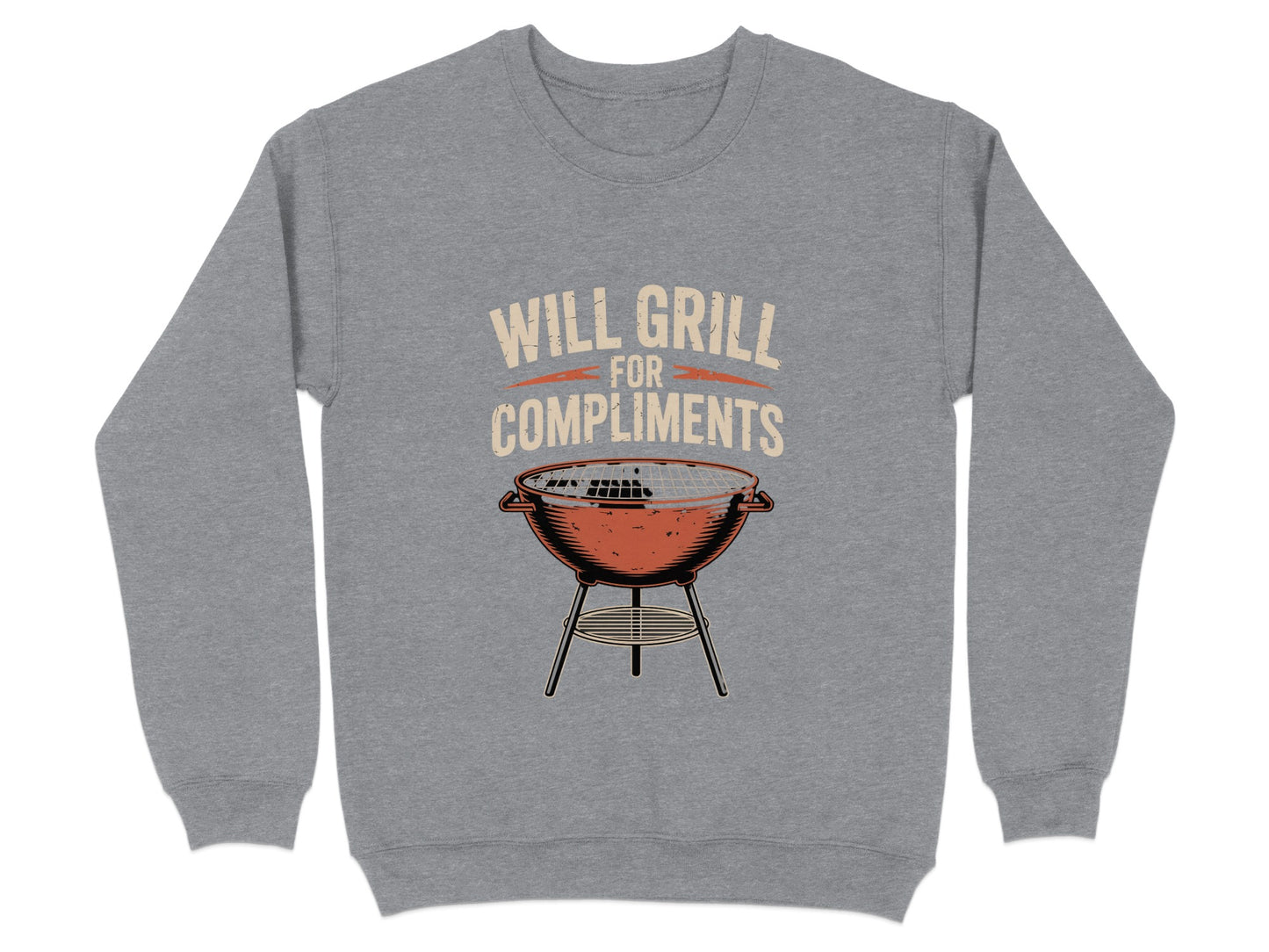 Will Grill For Compliments Printed Sweatshirt product
