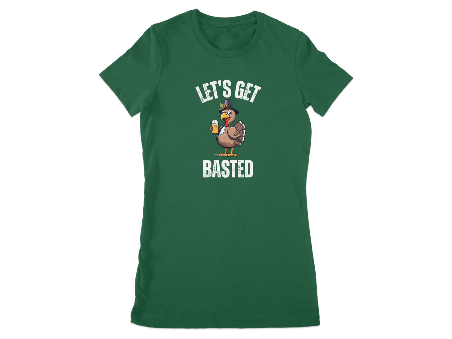 Let's Get Basted Turkey Graphic Women's T-Shirt product