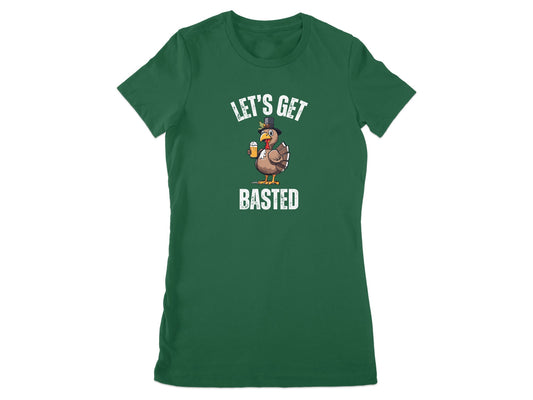 Let's Get Basted Turkey Graphic Women's T-Shirt product
