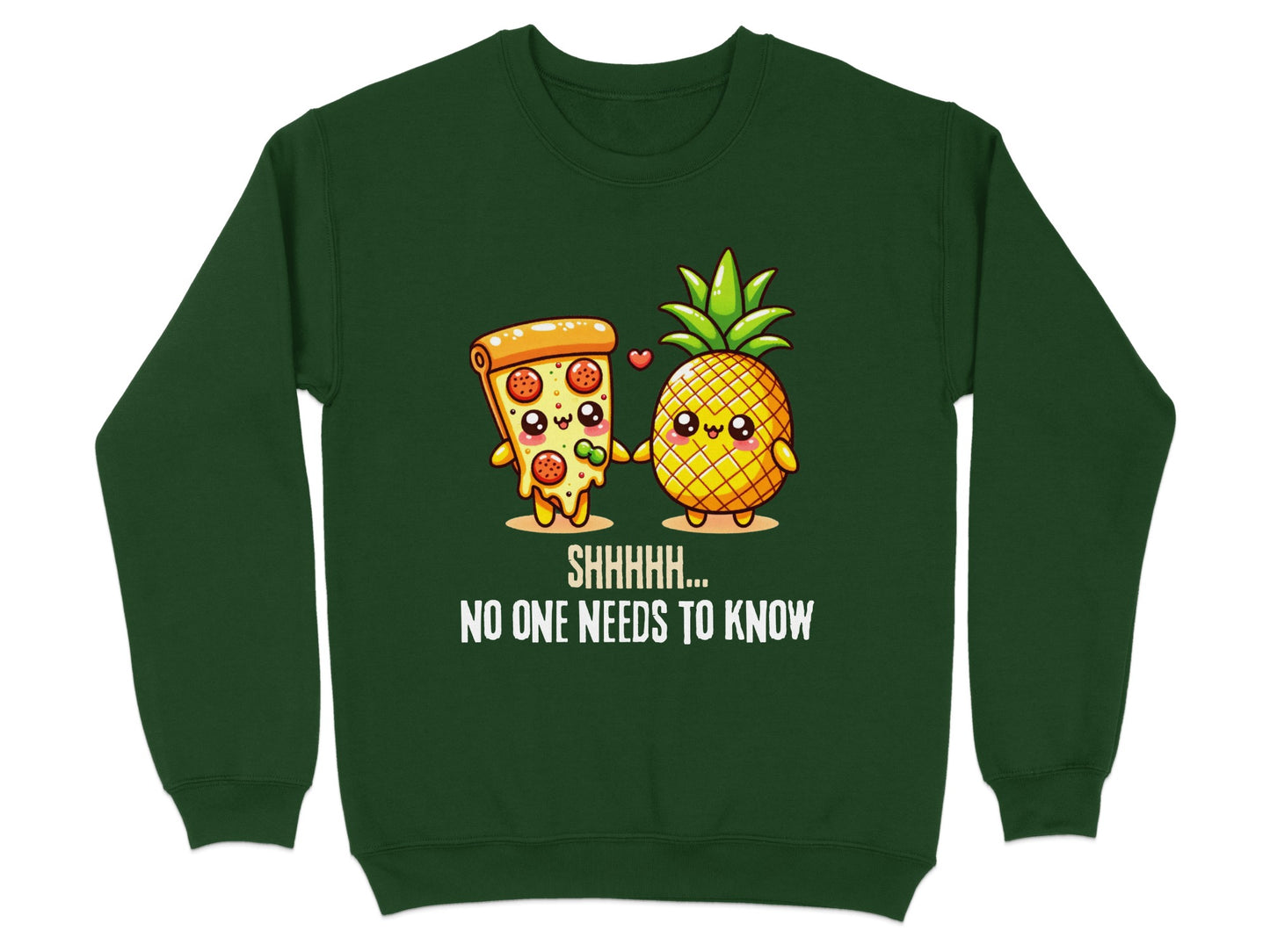 Funny Pizza and Pineapple Graphic Sweatshirt Product
