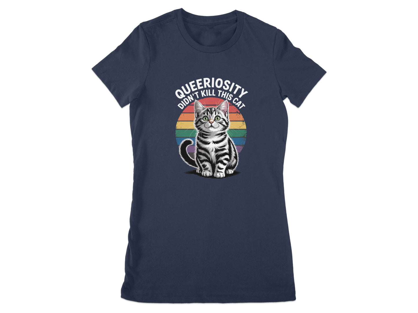 Queeriosity Didn't Kill This Cat Women's T-Shirt product