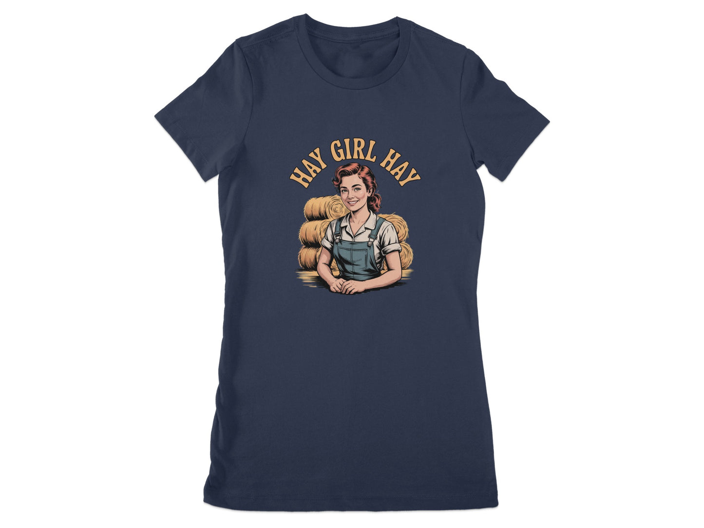 Hay Girl Hay Graphic T-Shirt Humorous Casual Wear product type