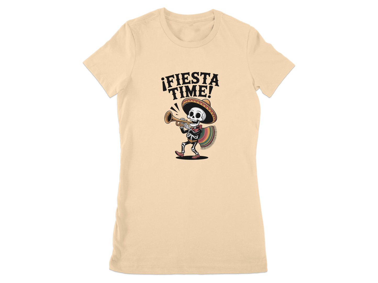 ¡Fiesta Time! Skeleton Playing Trumpet T-Shirt product type