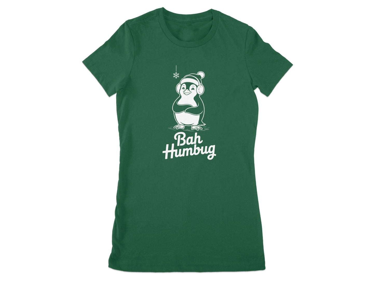 Bah Humbug Penguin Green Holiday T-shirt product