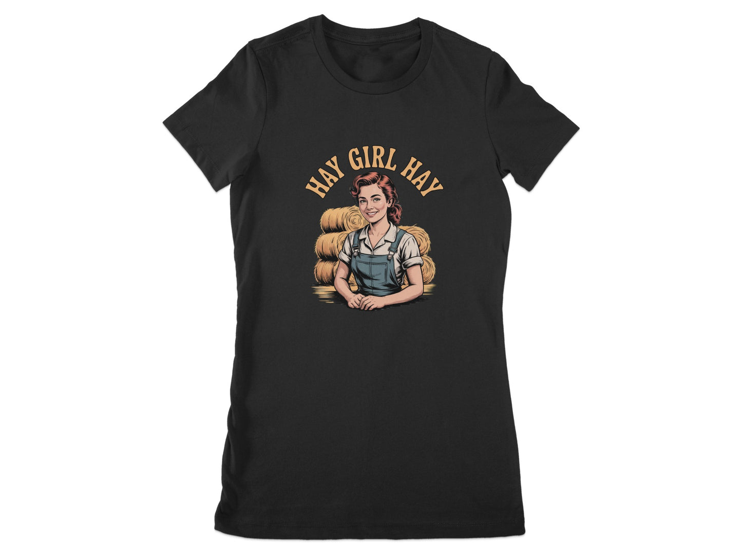 Hay Girl Hay Stack Design Women's T-Shirt product type