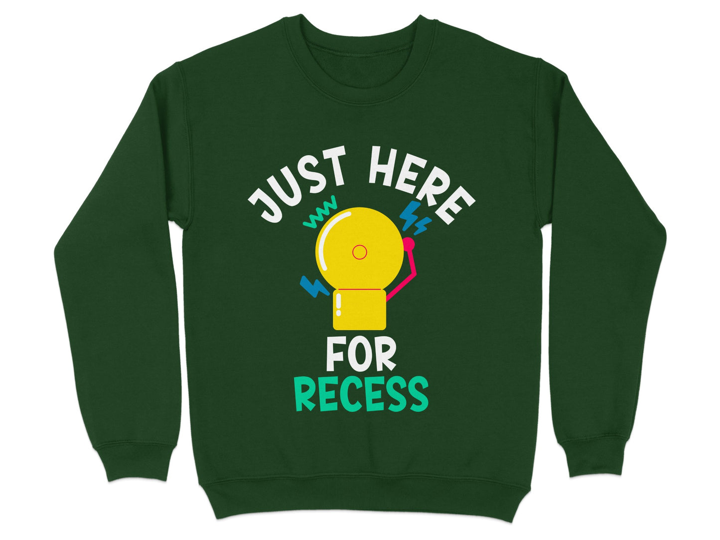 Just Here For Recess Funny School Bell Sweatshirt product type