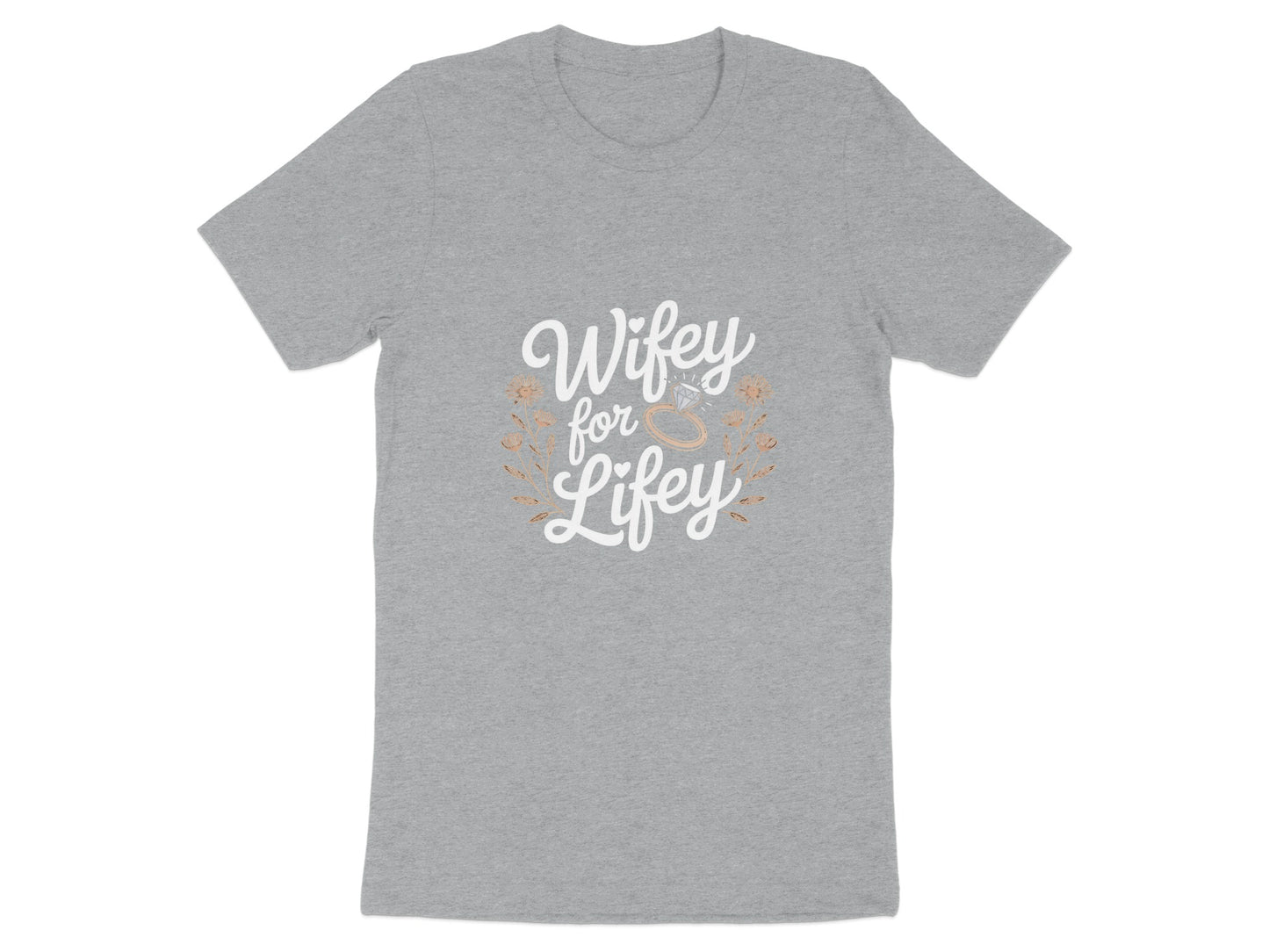 Wifey for Lifey Floral Graphic Design T-shirt product