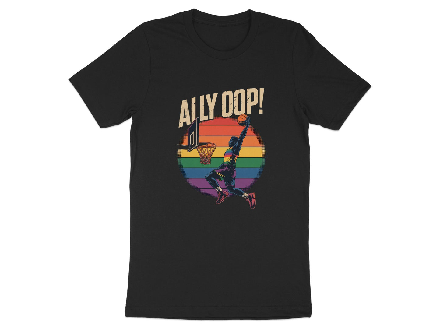 Ally Oop Basketball Graphic Print Tee Shirt product