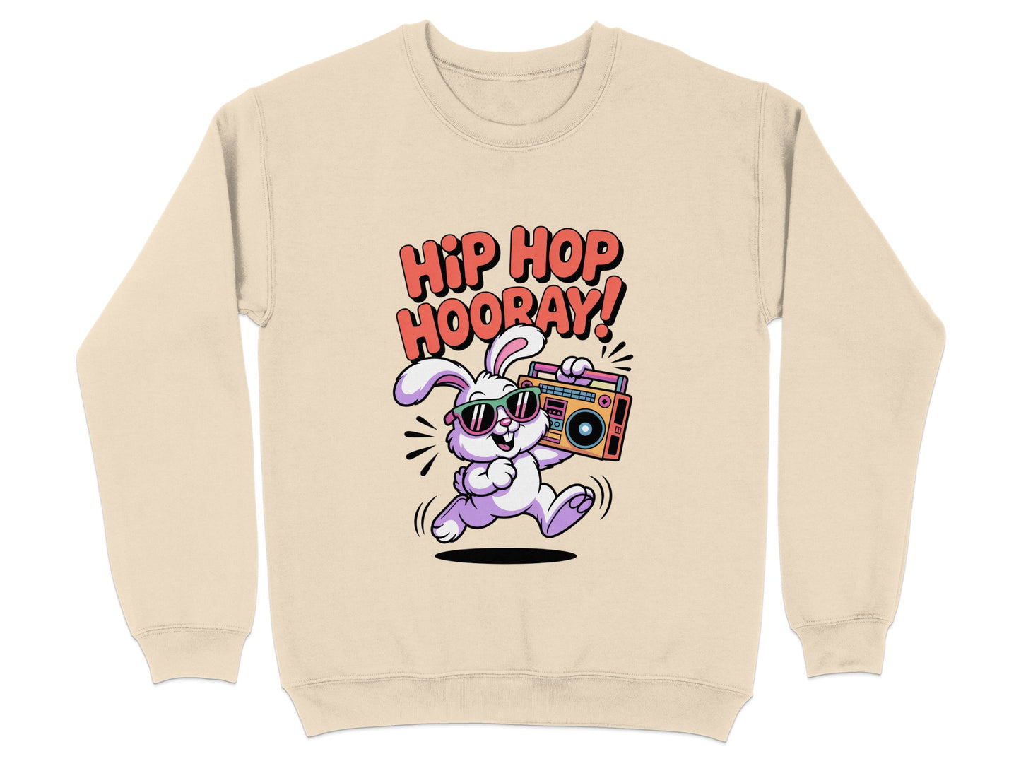 Hip Hop Hooray Bunny With Boombox Sweatshirt product