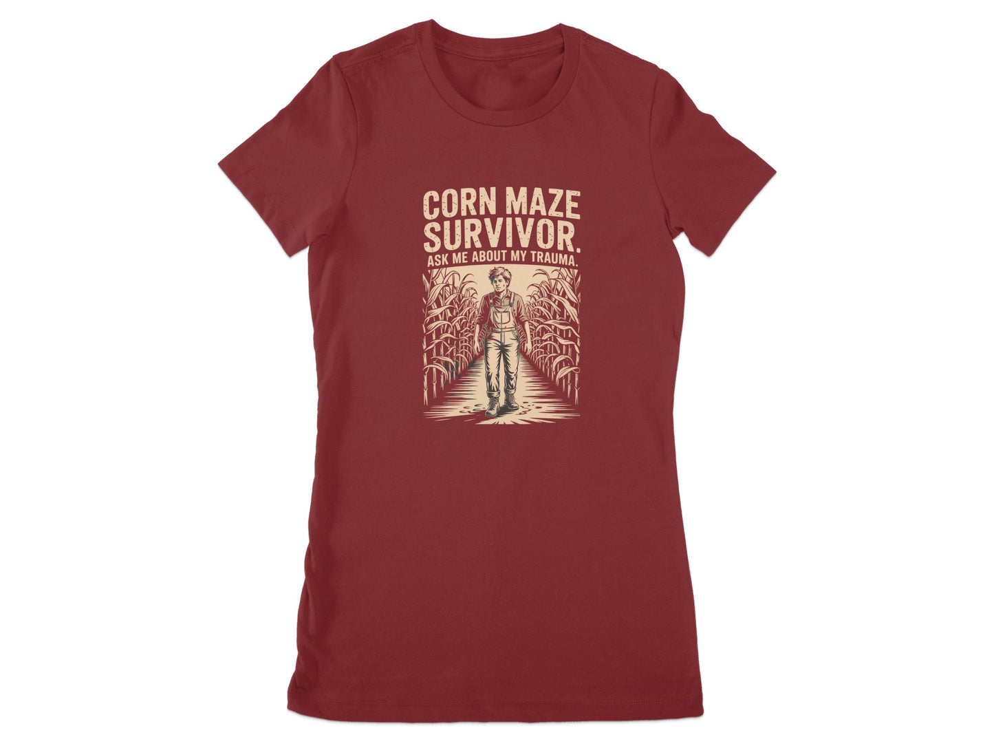 Corn Maze Survivor Ask Me About My Trauma shirt product type