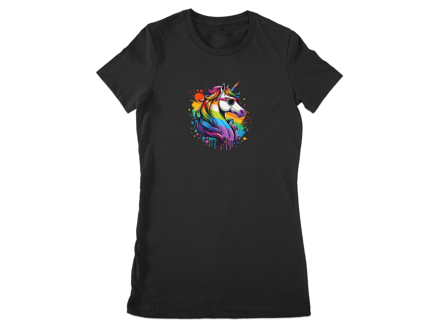 Colorful Rainbow Unicorn Graphic Design T Shirt product type