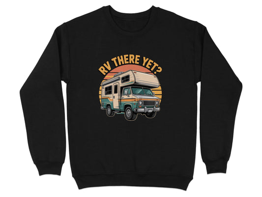 RV There Yet Graphic Print Black Sweatshirt product type
