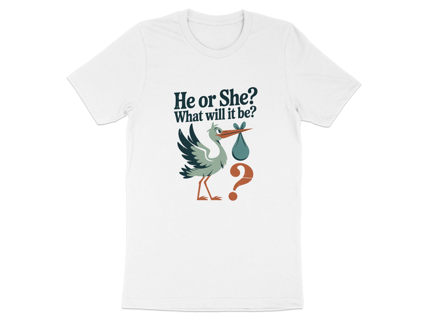 He or She What will it be Gender Reveal T-shirt product type