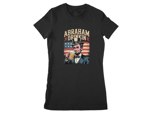 Abraham Drinkin American Flag Graphic T-shirt product type