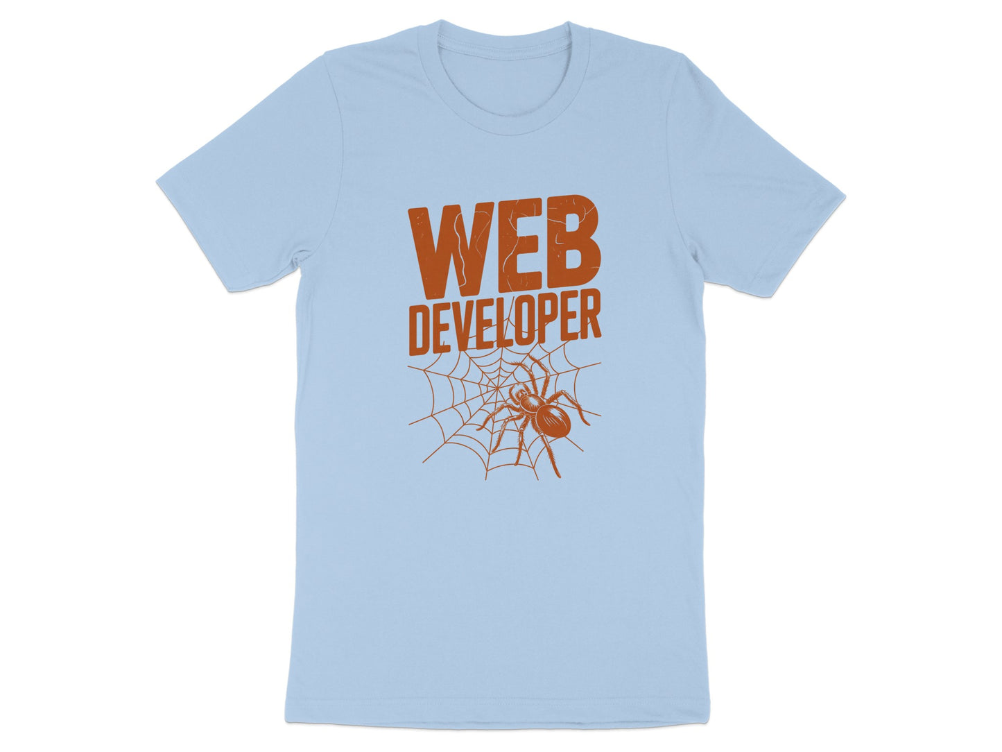 Web Developer Spider Design Blue T-shirt product